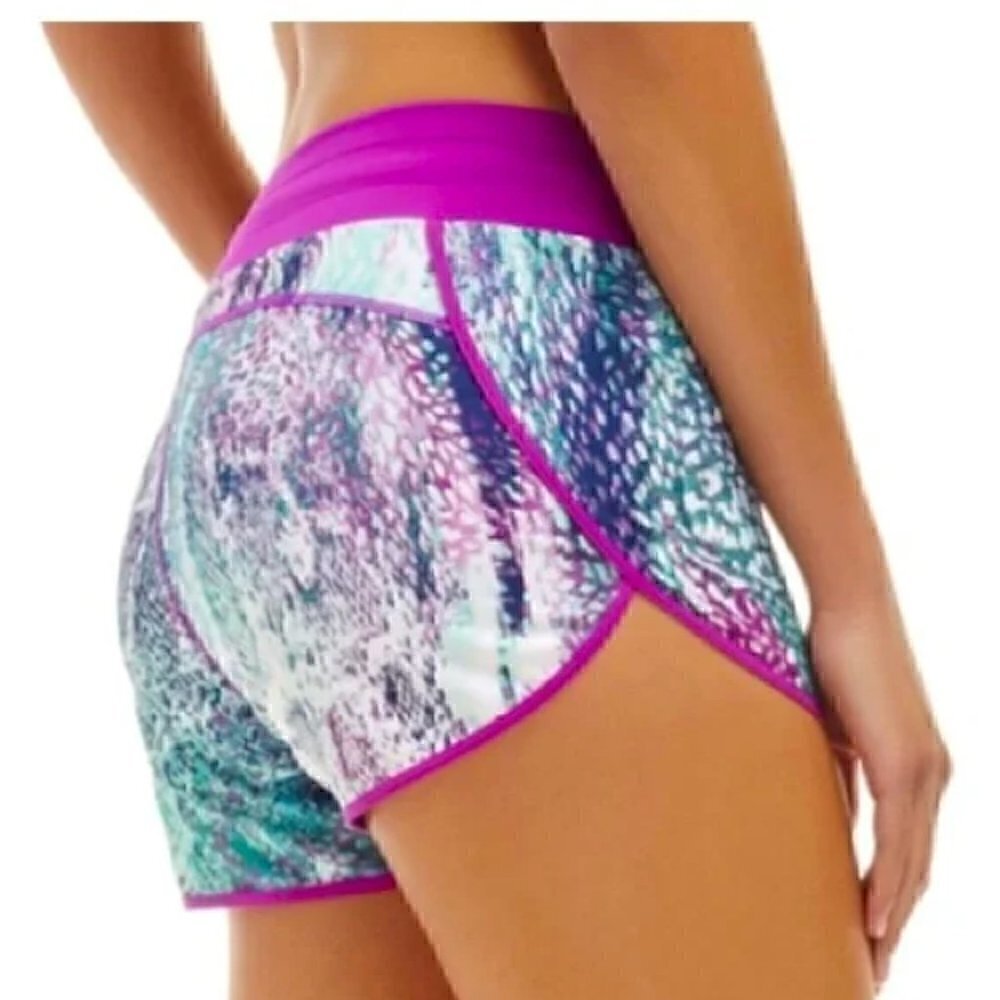 LIKE NEW Suva Run Short II Animal Impressions Print Multi Orchid Purple | Garden